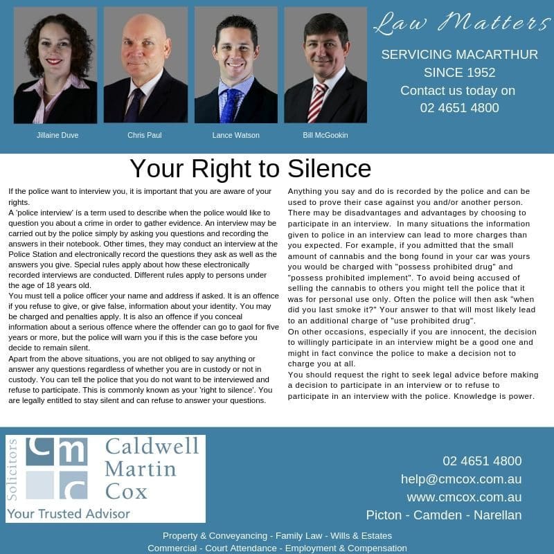 Your Right to Silence