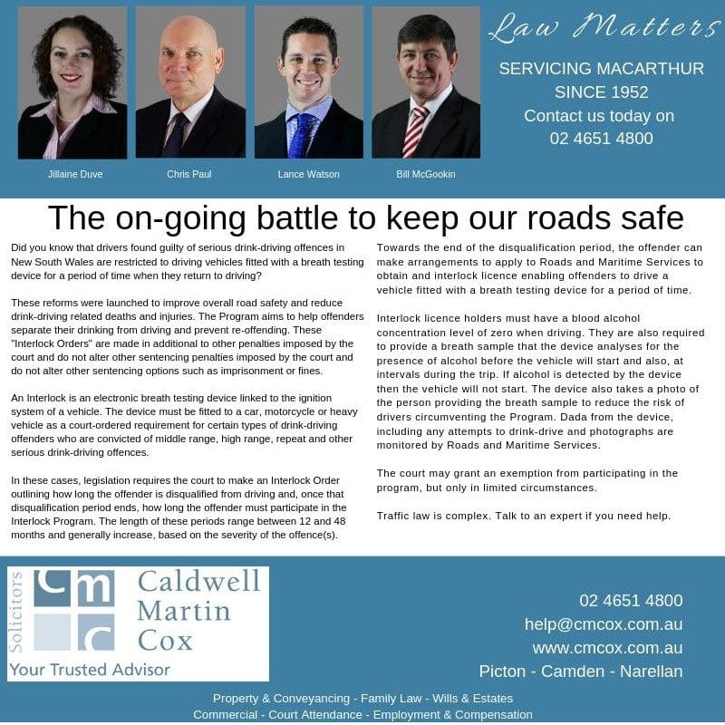 The on-going battle to keep our roads safe