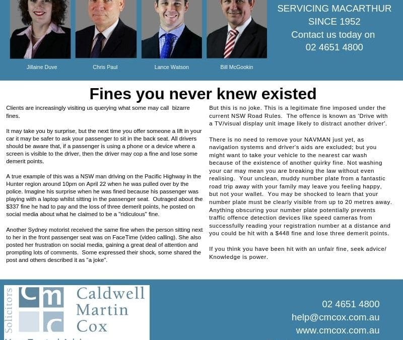 Fines You Never Knew Existed