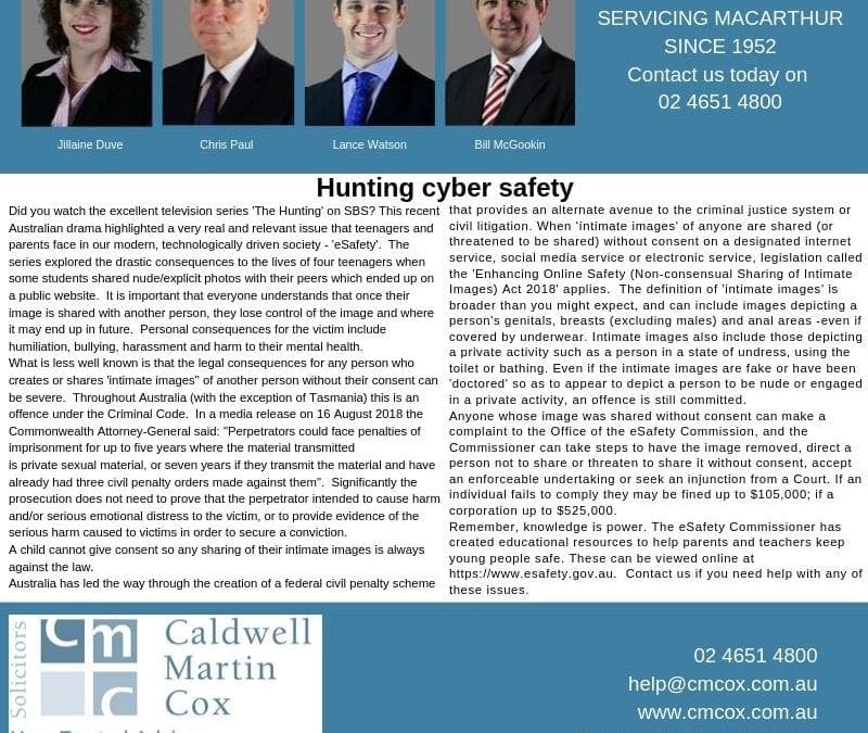 Hunting cyber safety