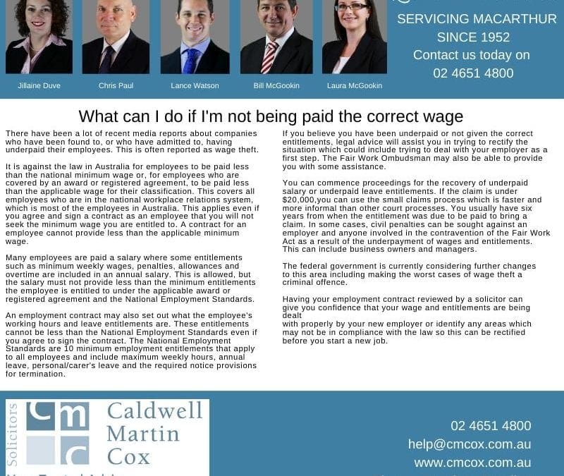 Are You Being Paid the Correct Wage?