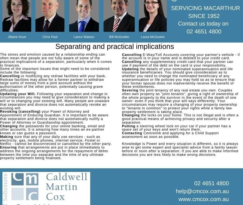 Separating and practical implications