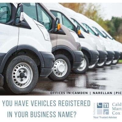 Do you have vehicles registered in your business name?