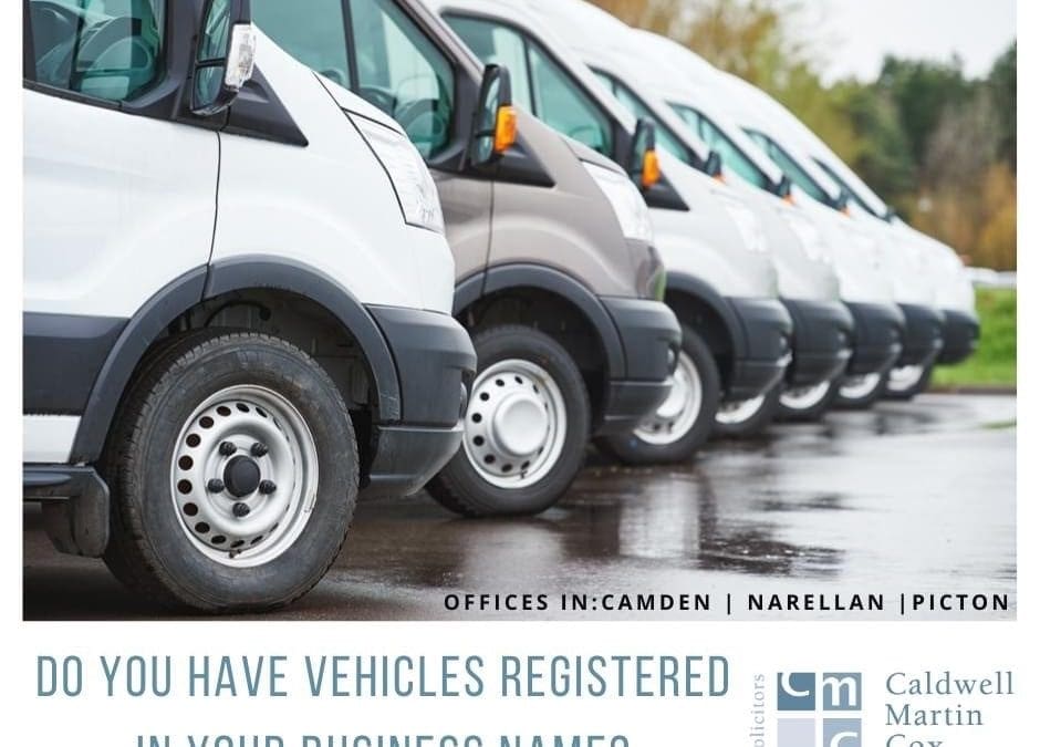 Do you have vehicles registered in your business name?