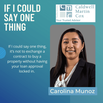 If I Could Say One Thing – Carolina Munoz