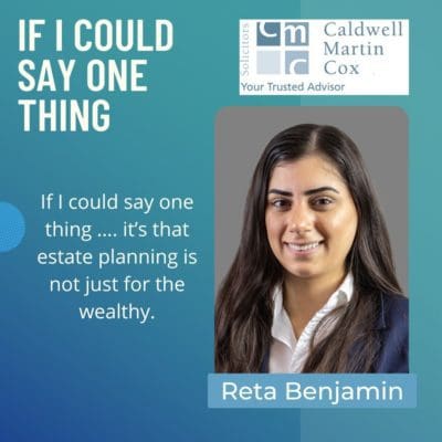 If I Could Say One Thing – Reta Benjamin